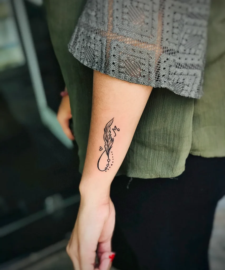 Infinity Symbol Hand Tattoo