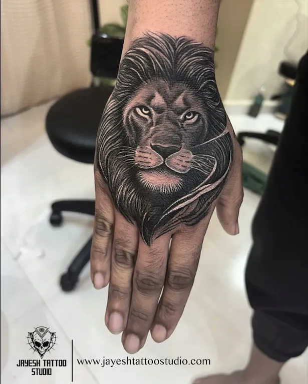 Lion Head Tattoo