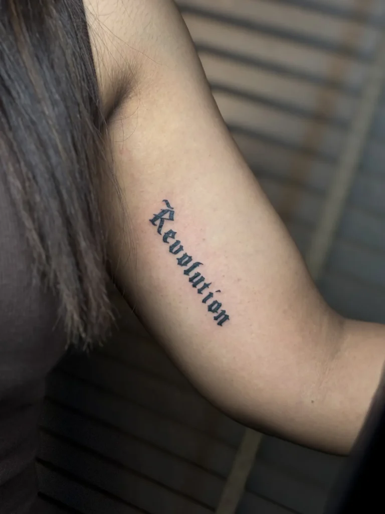 One-Word Affirmation Tattoo