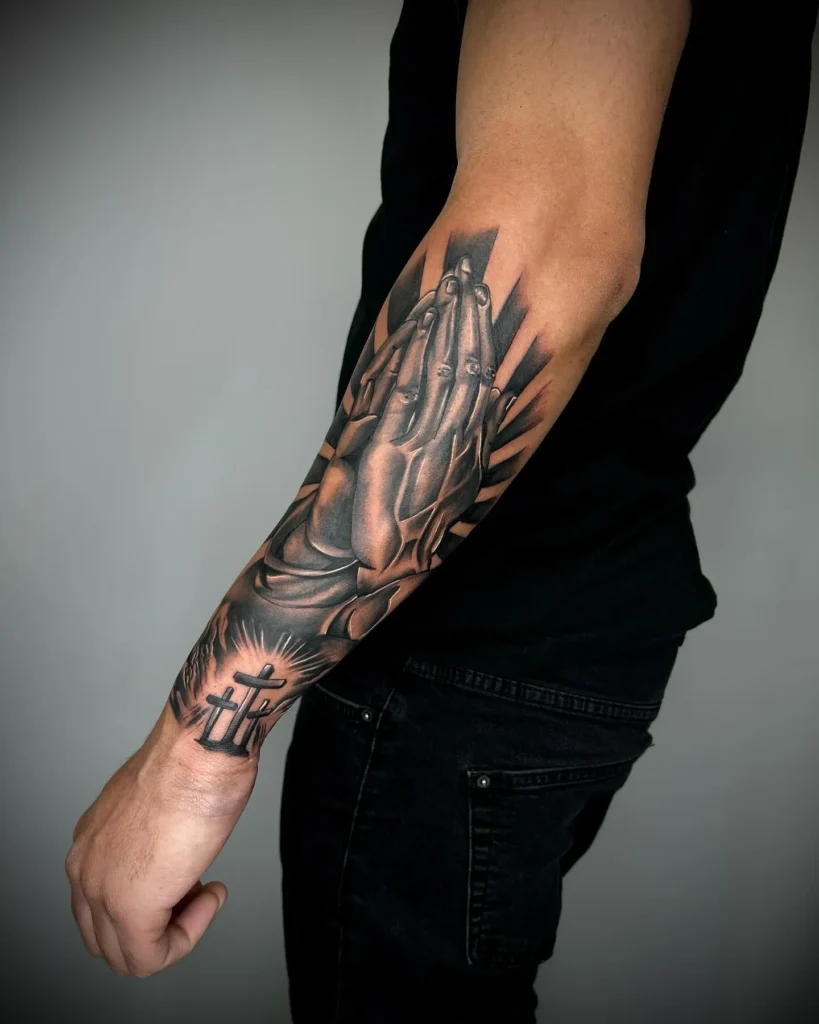 Prayer Hands Tattoo