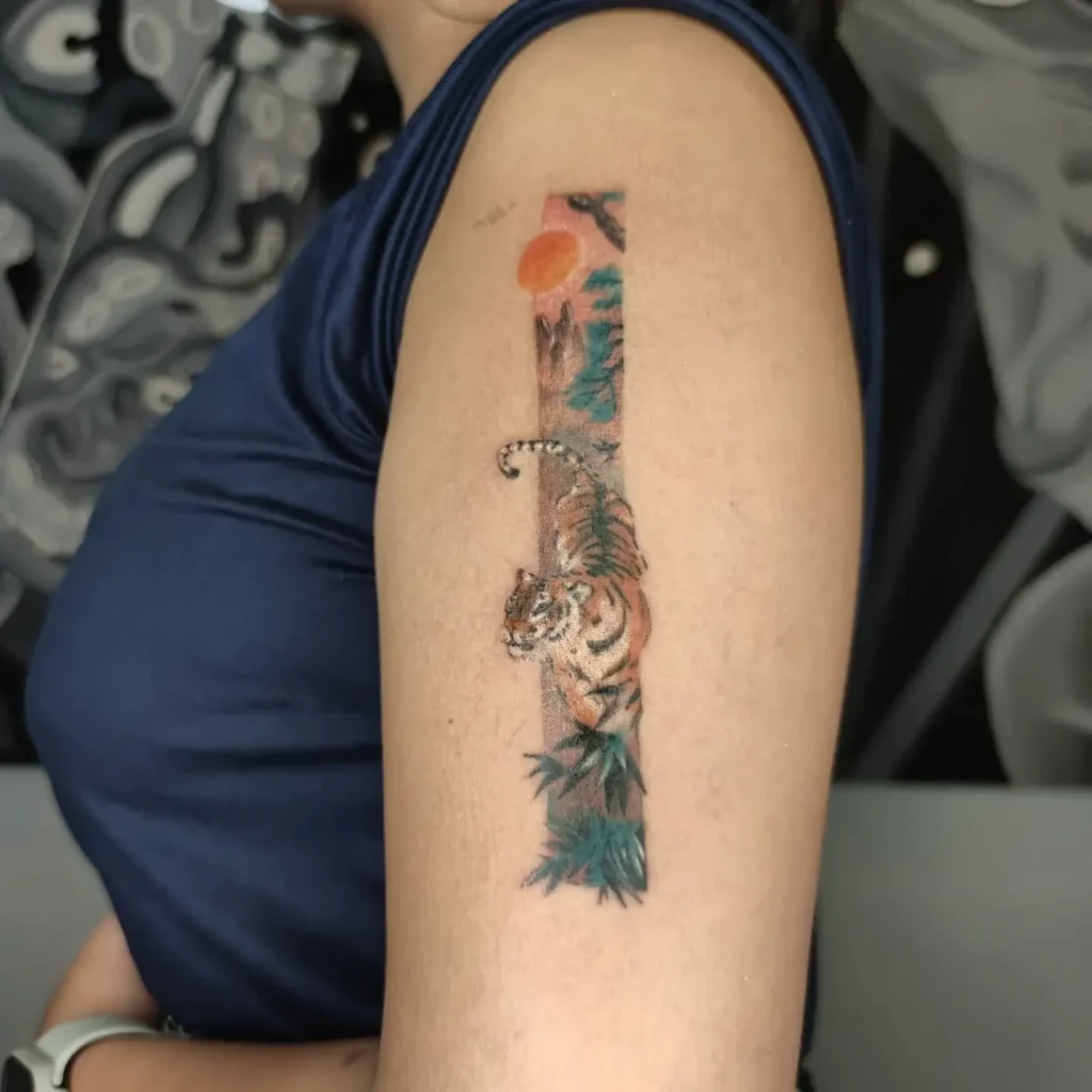 Small Bar Side-Hand Tattoo