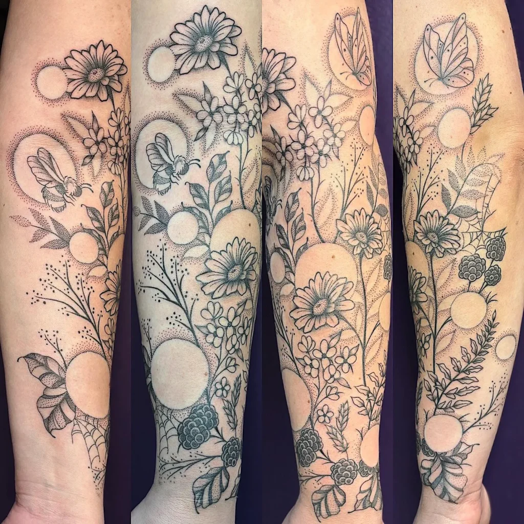 Wildflower Cluster Tattoo