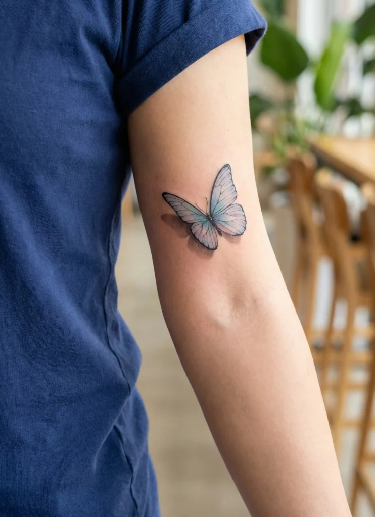 3D Butterfly Tattoo Design