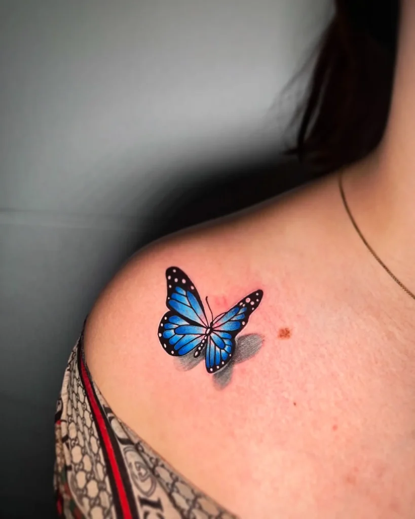 3D Realistic Butterfly Tattoos