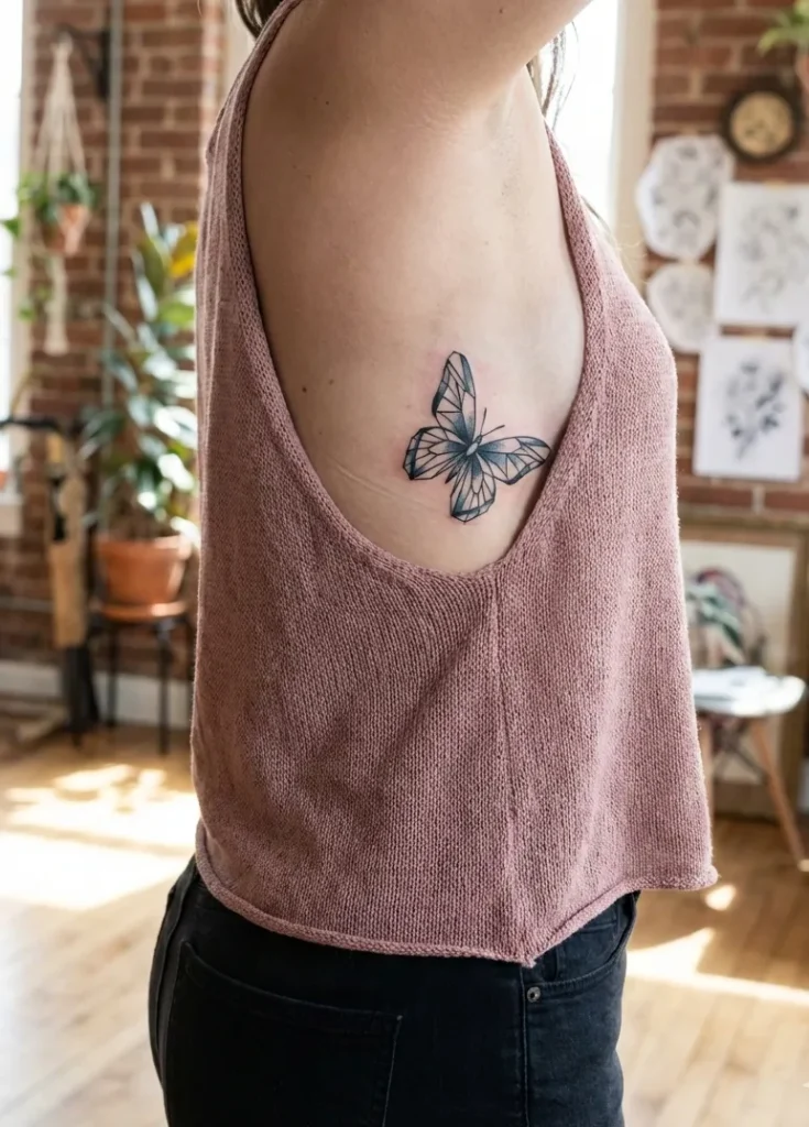 Abstract or Geometric Butterfly Rib Designs