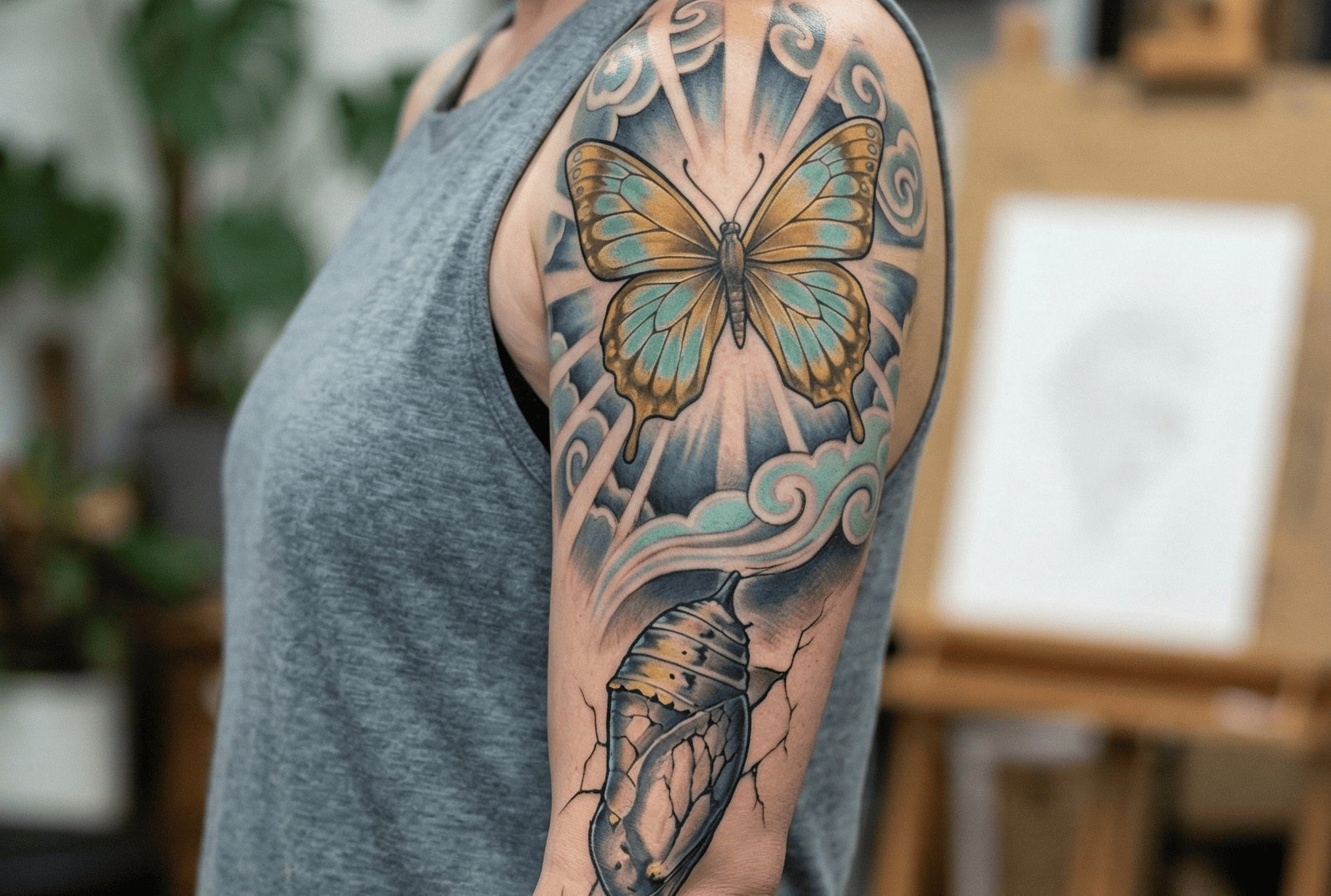 Butterfly Full Sleeve Tattoo Ideas