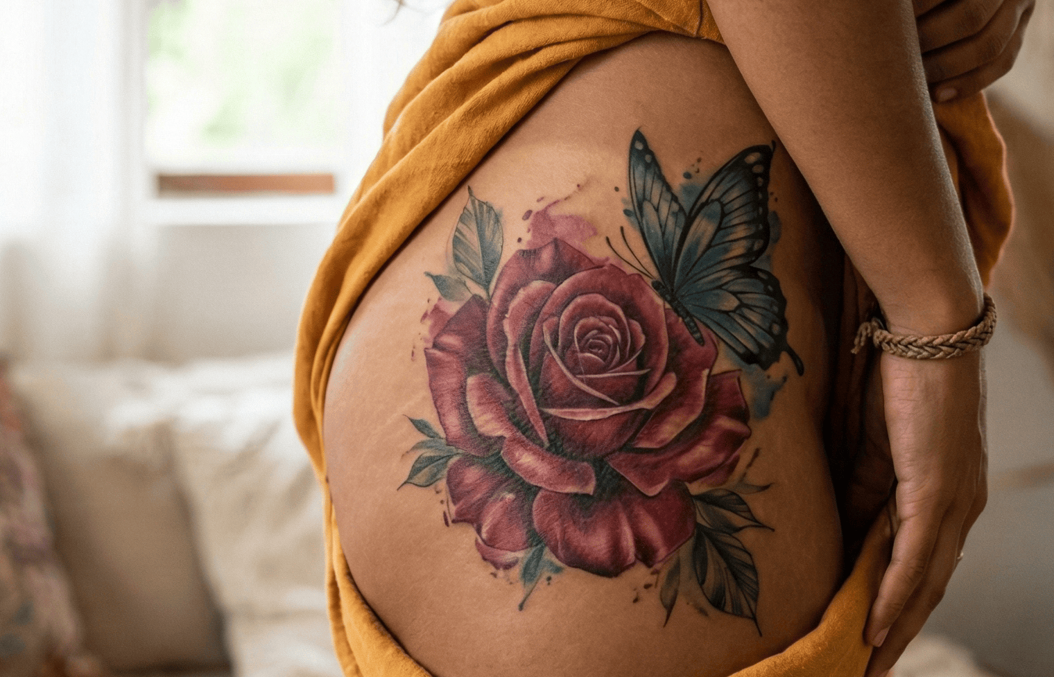 Butterfly Hip Tattoos Ideas