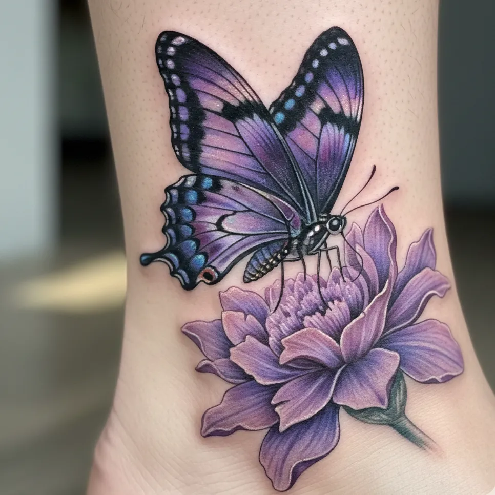 Butterfly Landing on a Flower