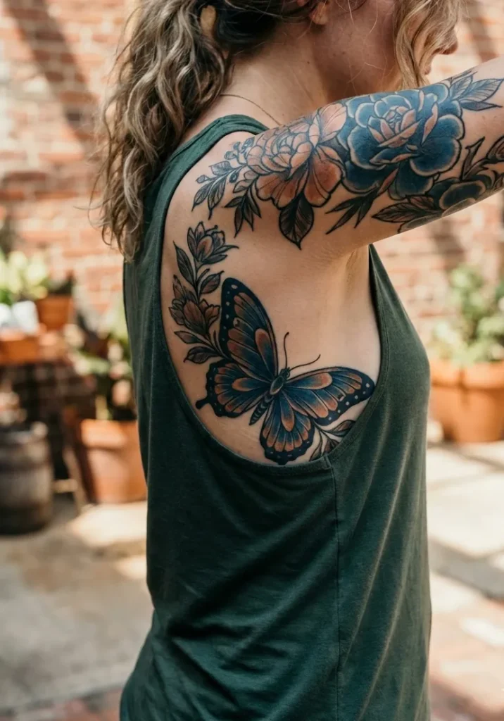 Butterfly Rib Half-Sleeve Ideas