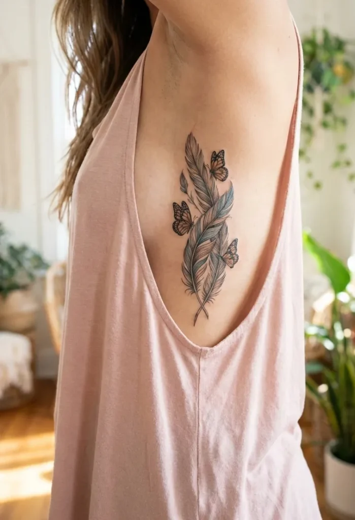 Butterfly and Feather Rib Designs