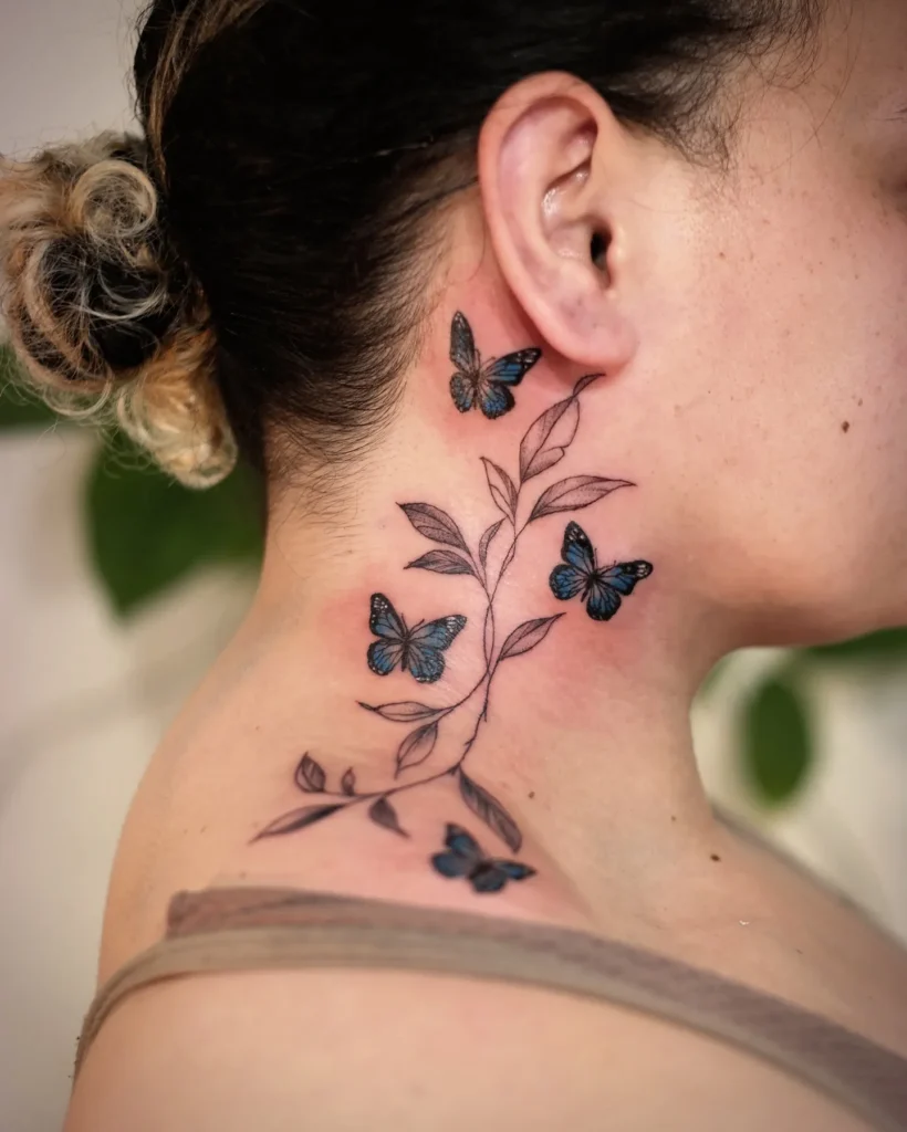 Butterfly with Leaves