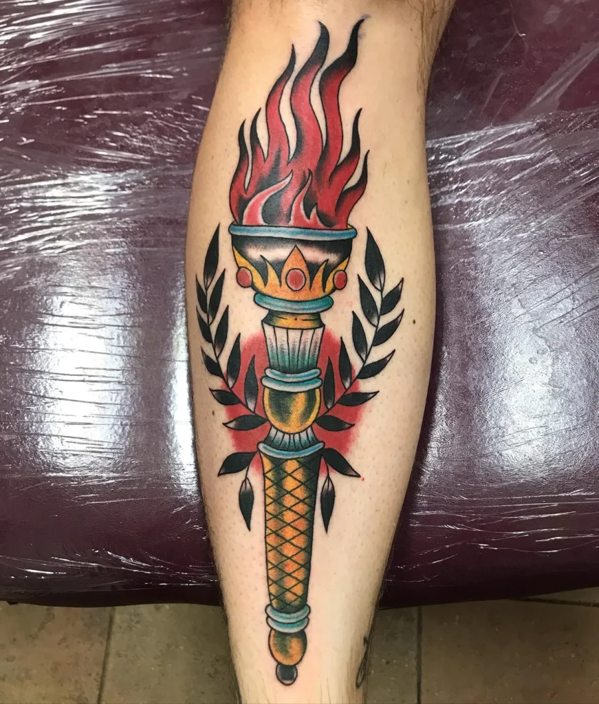 Classic Torch Tattoo