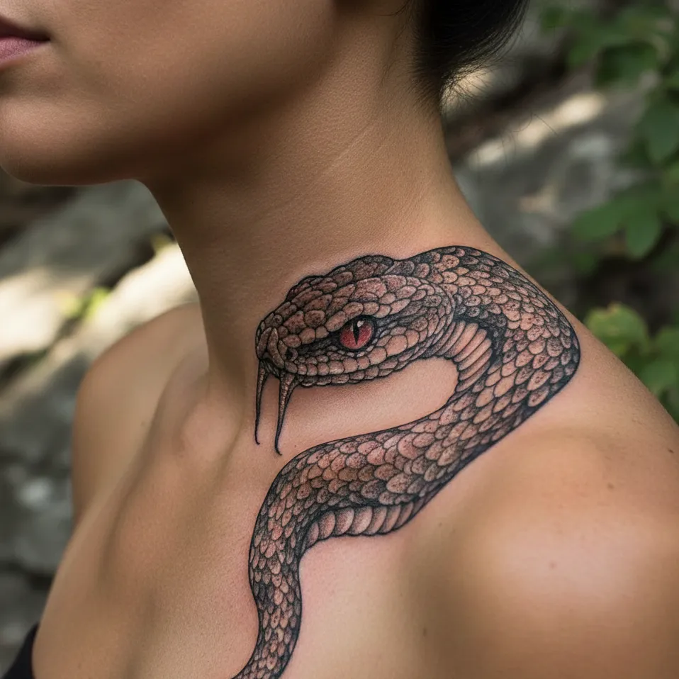 Dotwork Snake Design