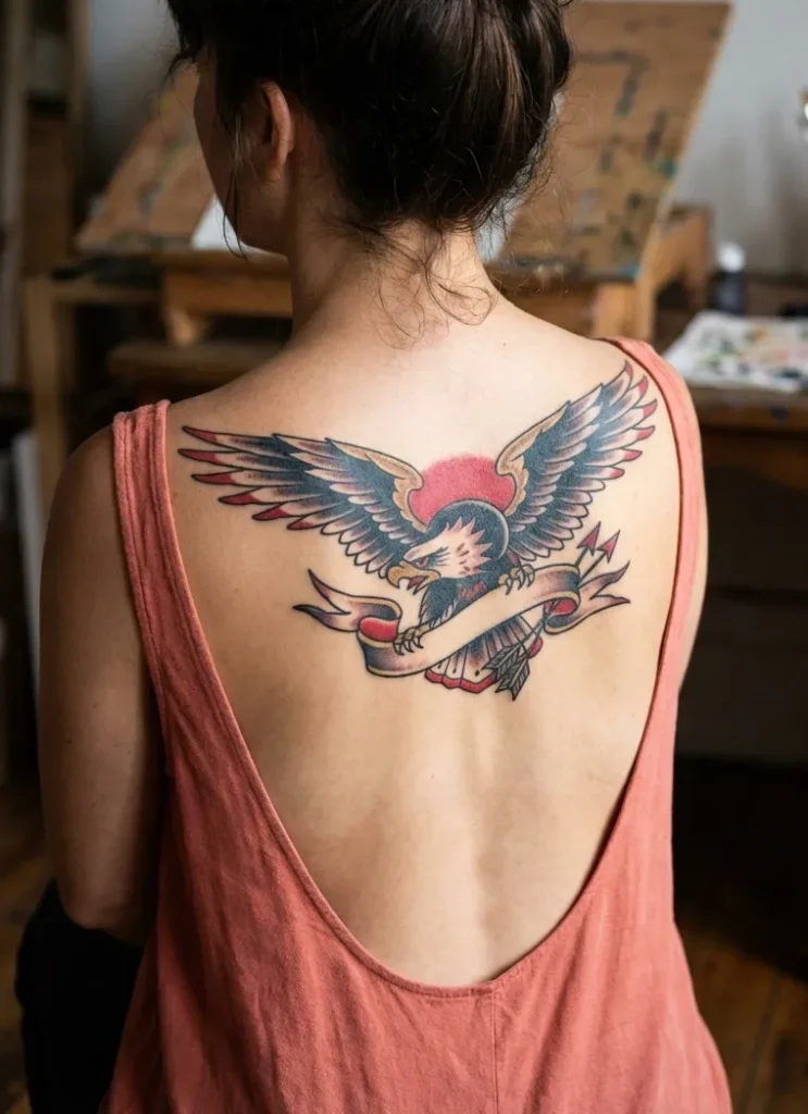 Eagle with Spread Wings