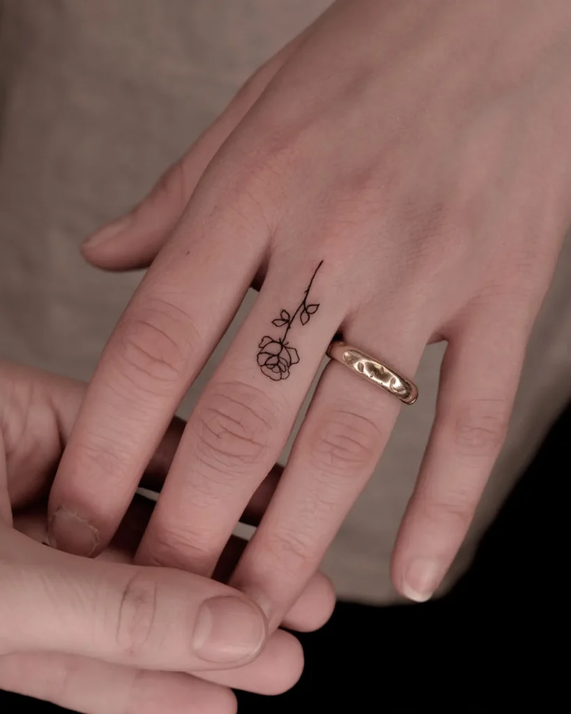 Mini Rose Tattoo