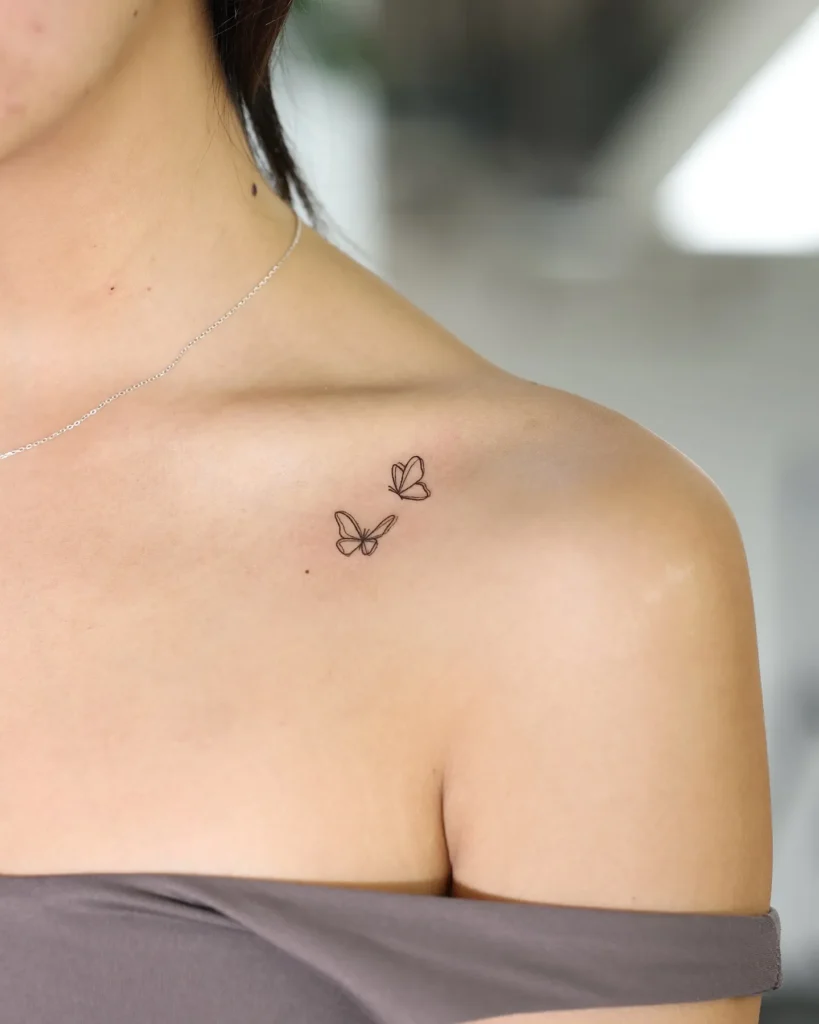 Minimal Butterfly Outline