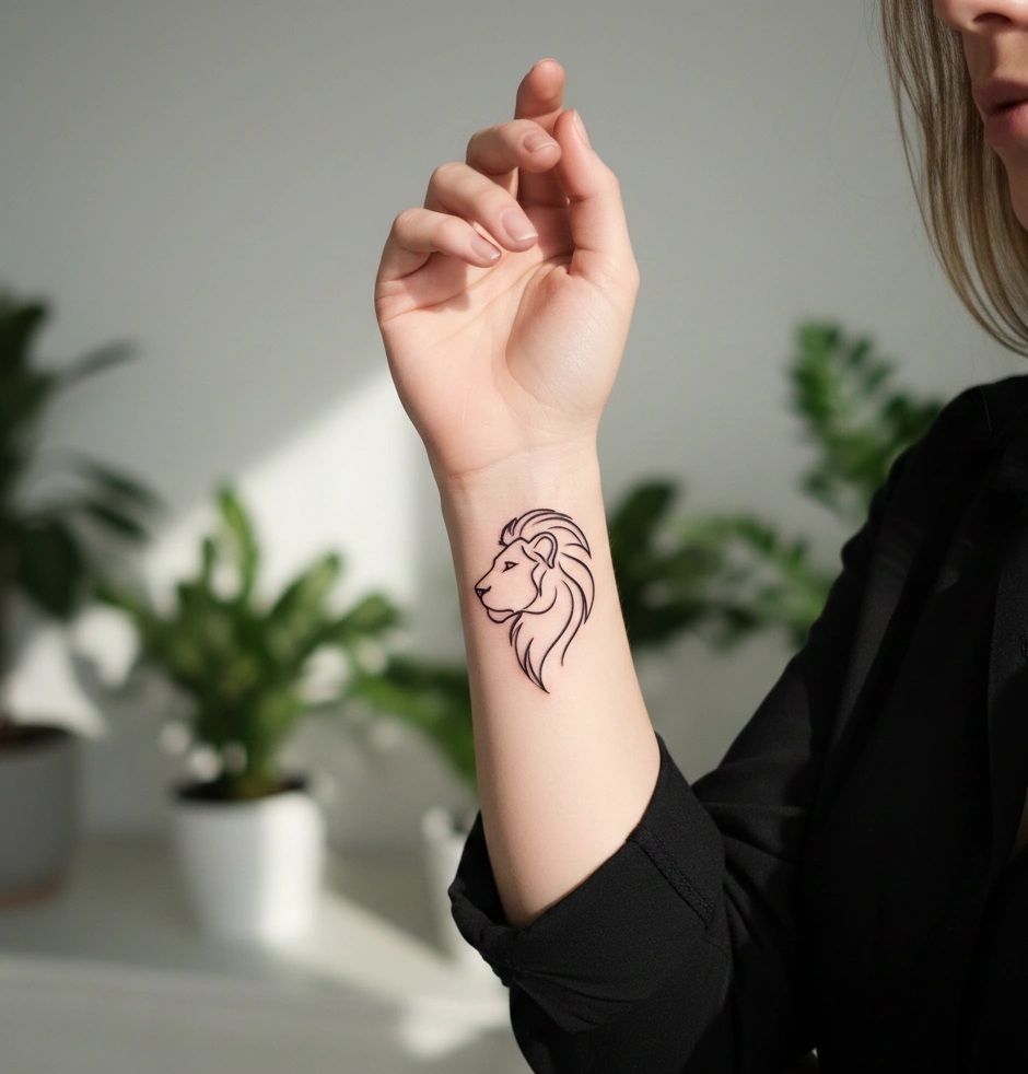 Minimal Lion Outline