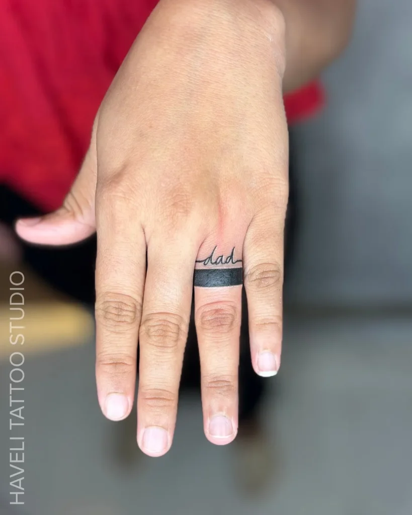 Ring-Style Line Tattoo