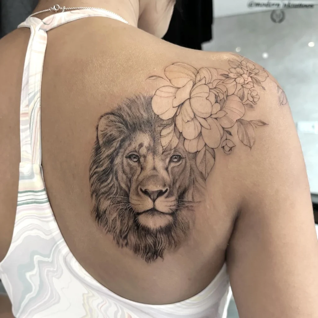 Shoulder Lion Tattoo