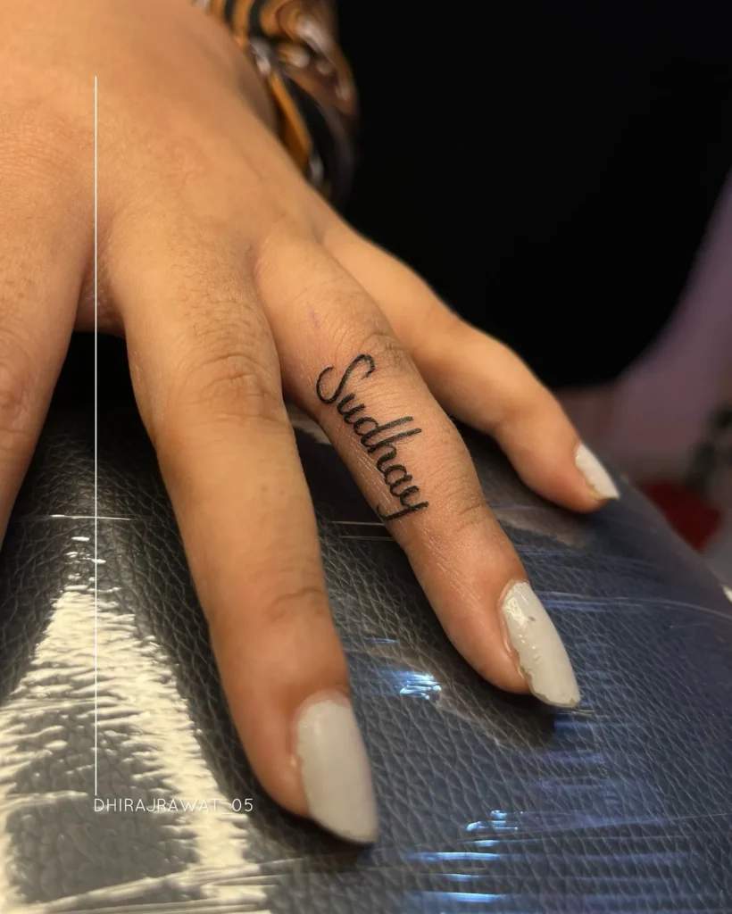 Signature-Style Name Tattoo