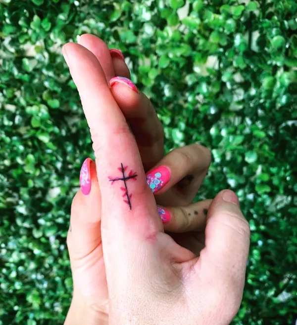 Small Cross Tattoo