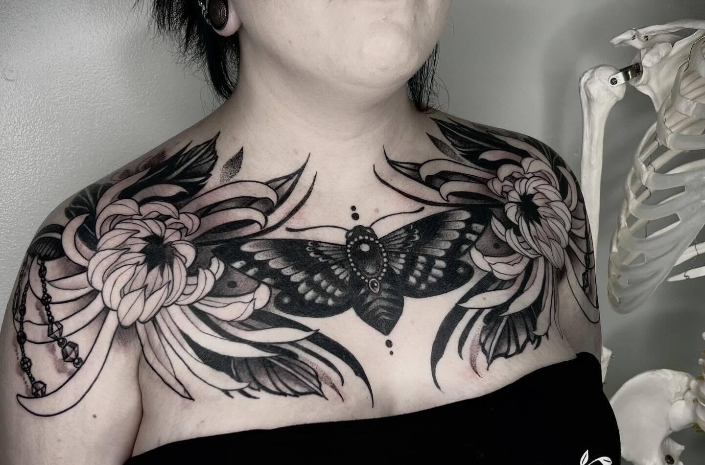Stunning Chest Tattoo Designs for Women