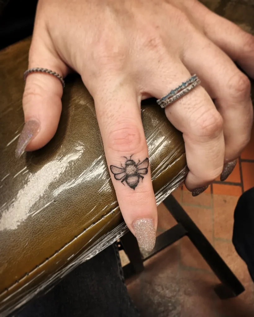 Tiny Bee Tattoo