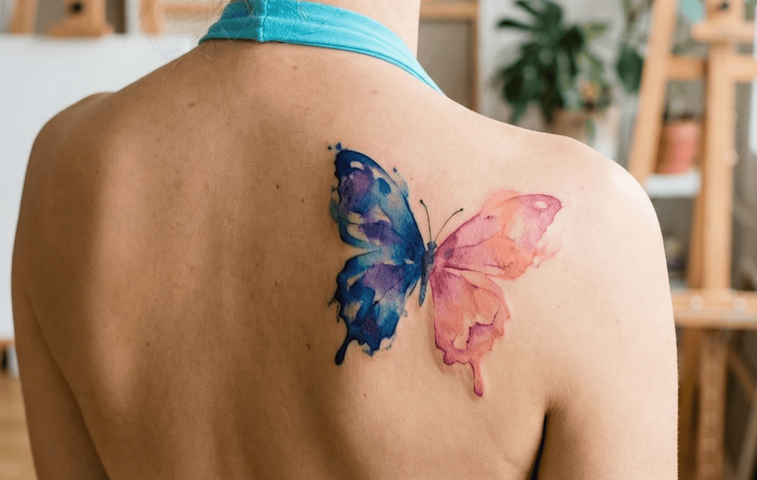 Watercolor Butterfly Tattoos