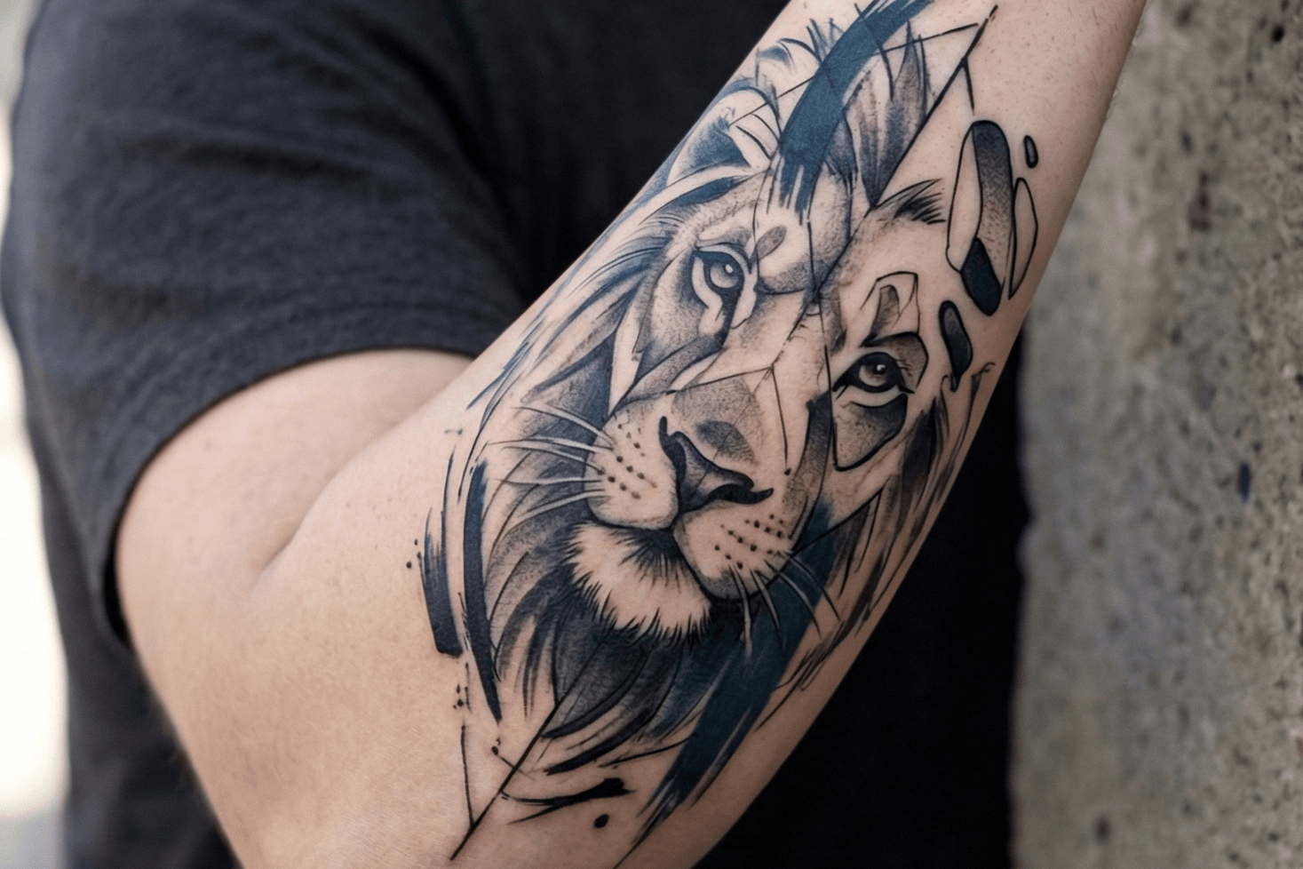 Forearm Lion Tattoos