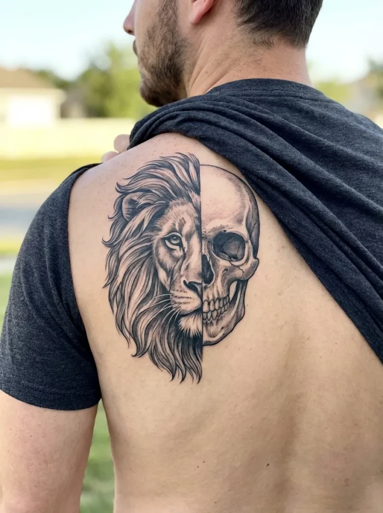 Half Lion / Half Skull