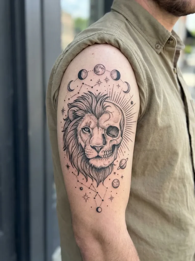 Lion and Skull & Celestial Elements