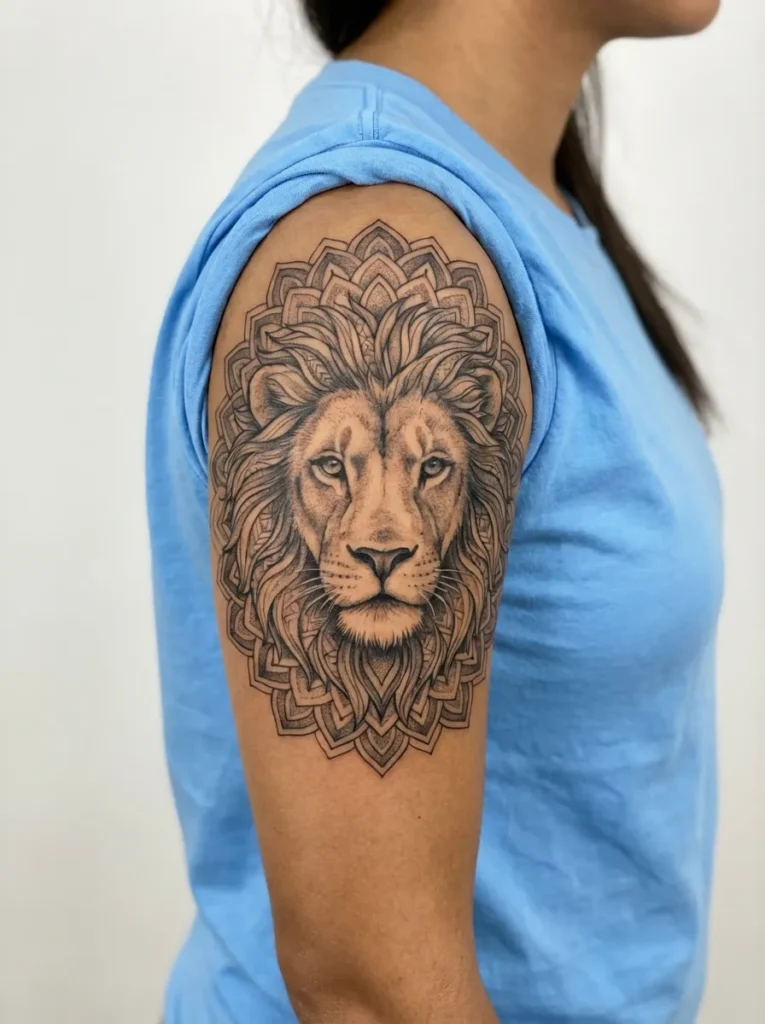 Mandala Mane Flowing Outward Like Sacred Patterns