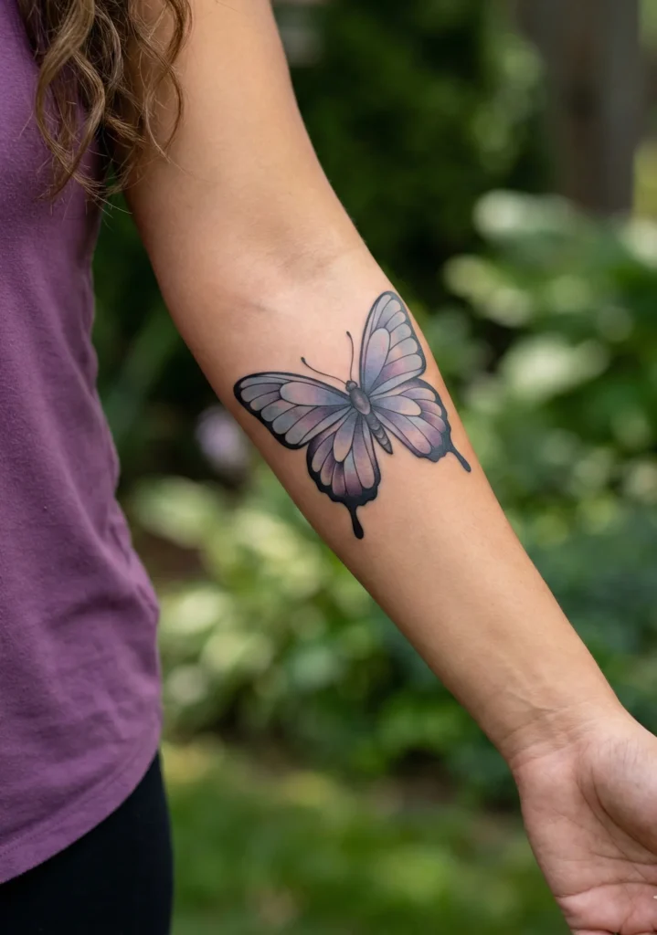 Neo Traditional Butterfly with Soft Shading
