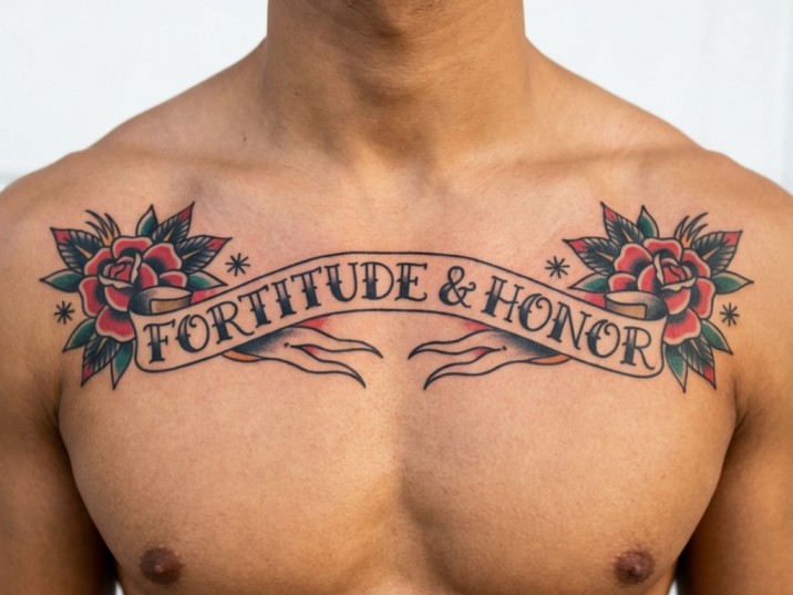 American Traditional Chest Tattoo Designs