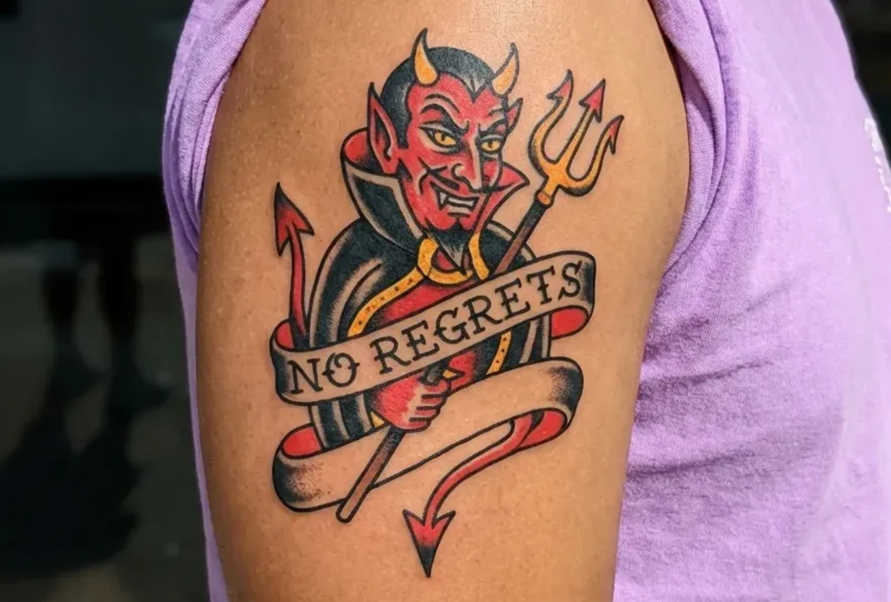 American Traditional Devil Tattoos