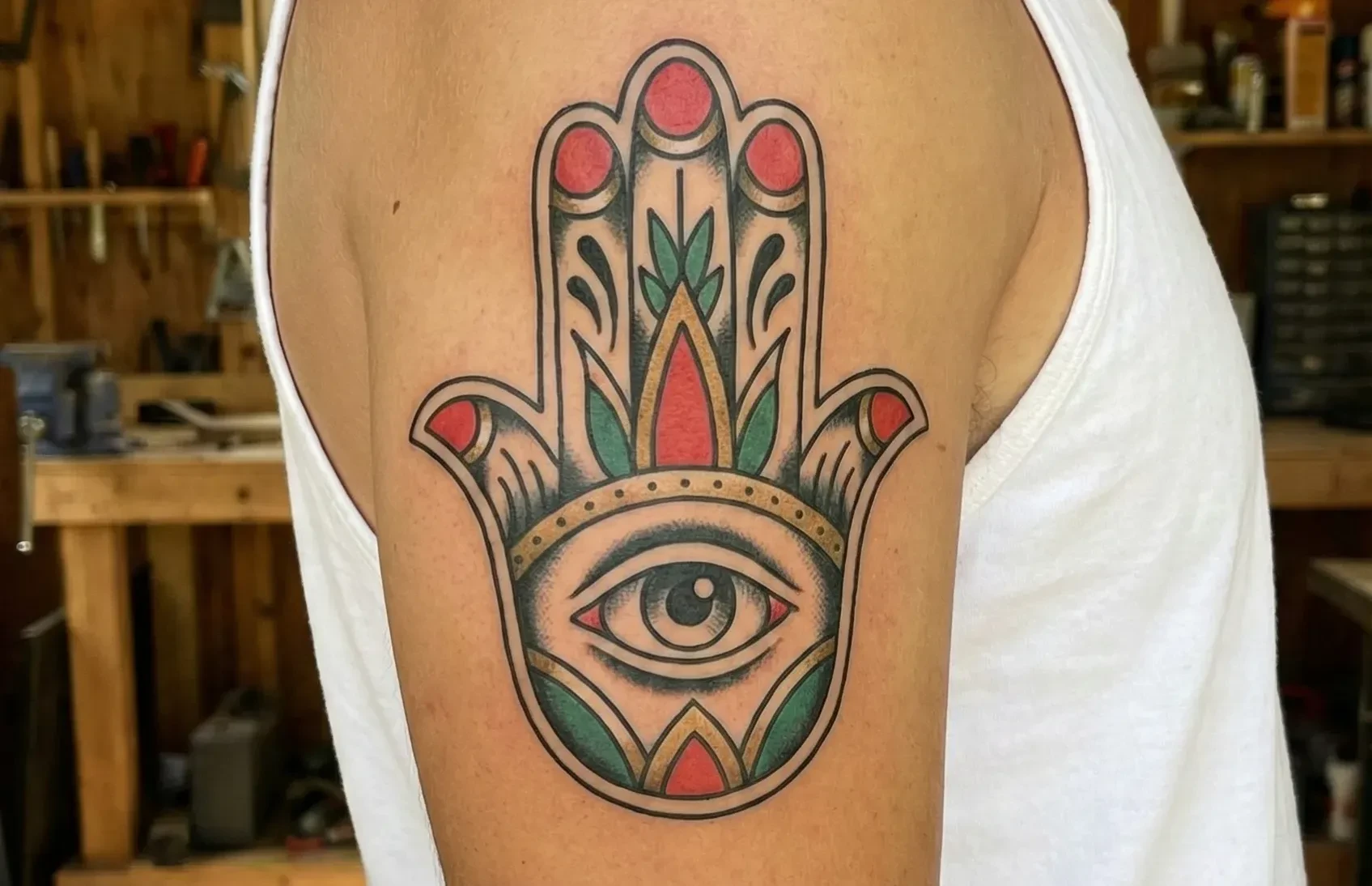 American Traditional Eye Tattoo