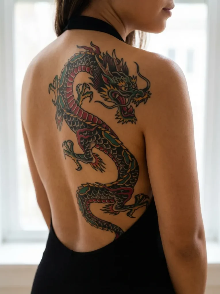 Full Body Dragon Tattoo
