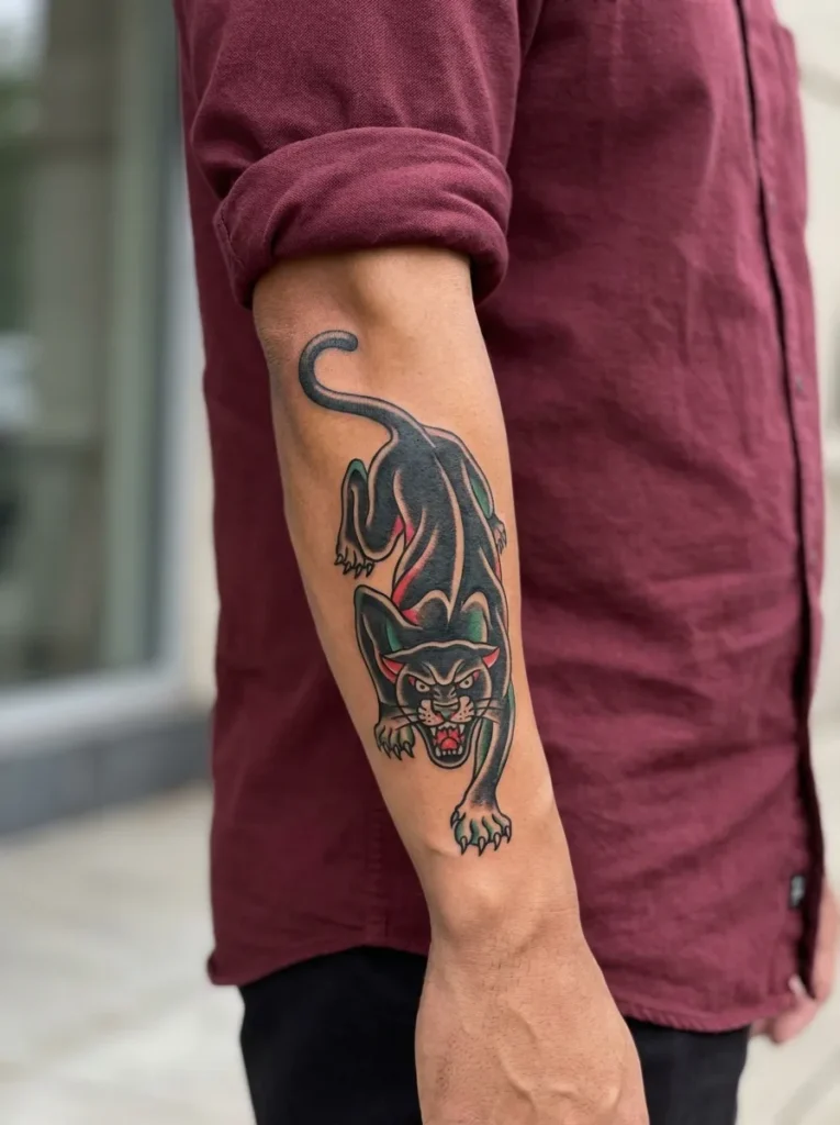 Panther Forearm Tattoo