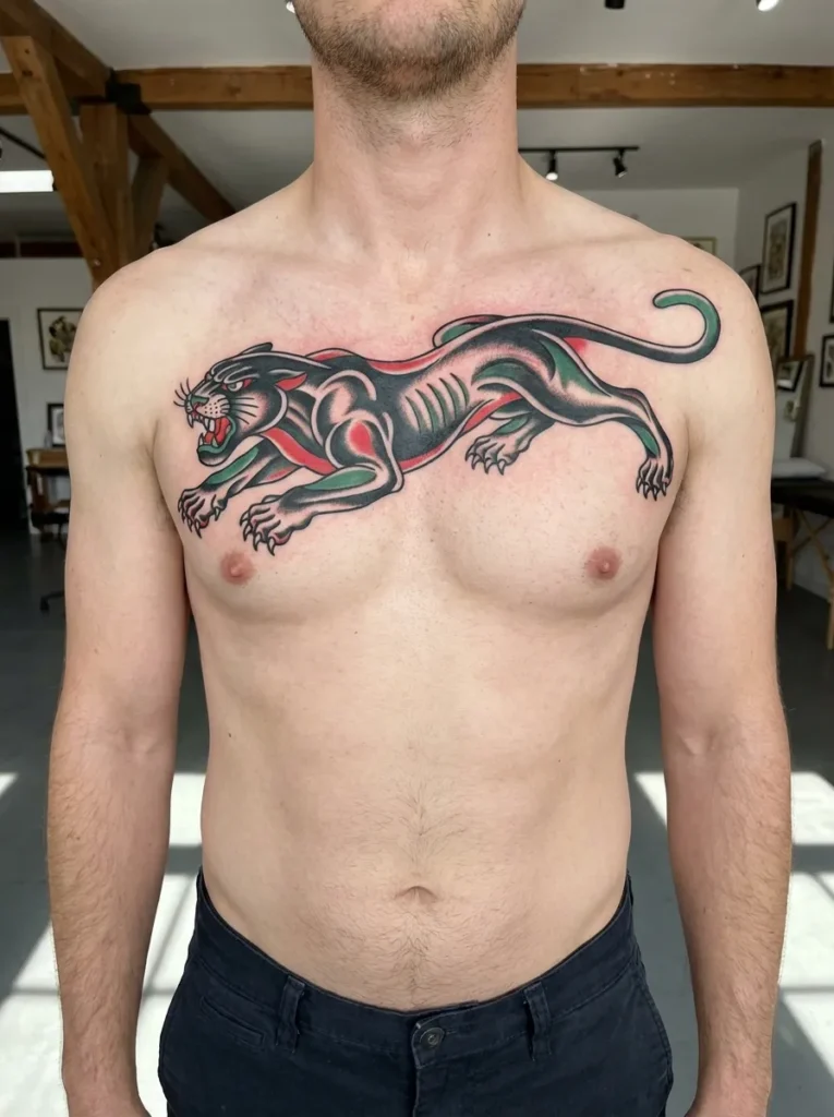 Panther Full Body Tattoo