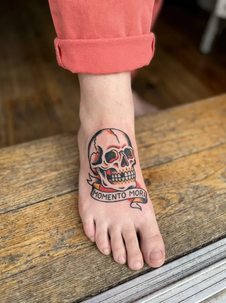 Skull Foot Tattoo