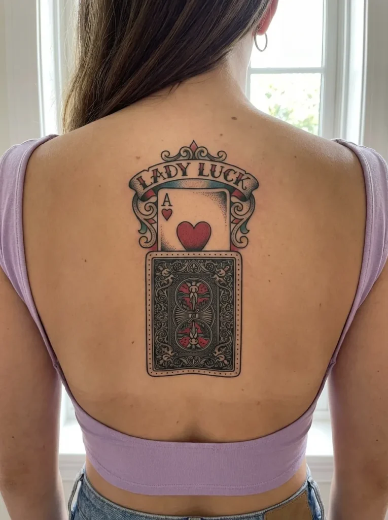 vintage Card Illustration Tattoo