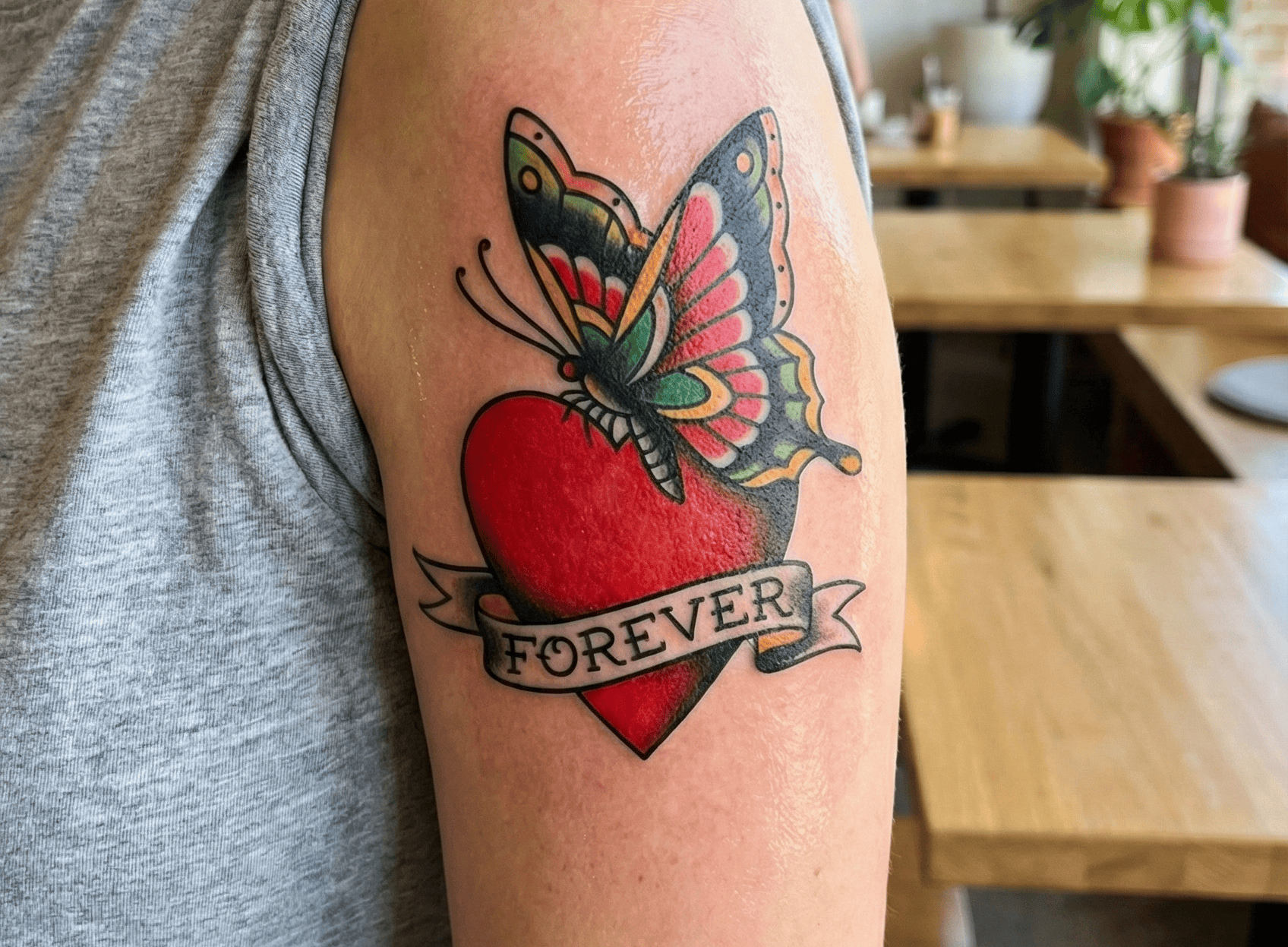 American Traditional Butterfly Tattoo Ideas