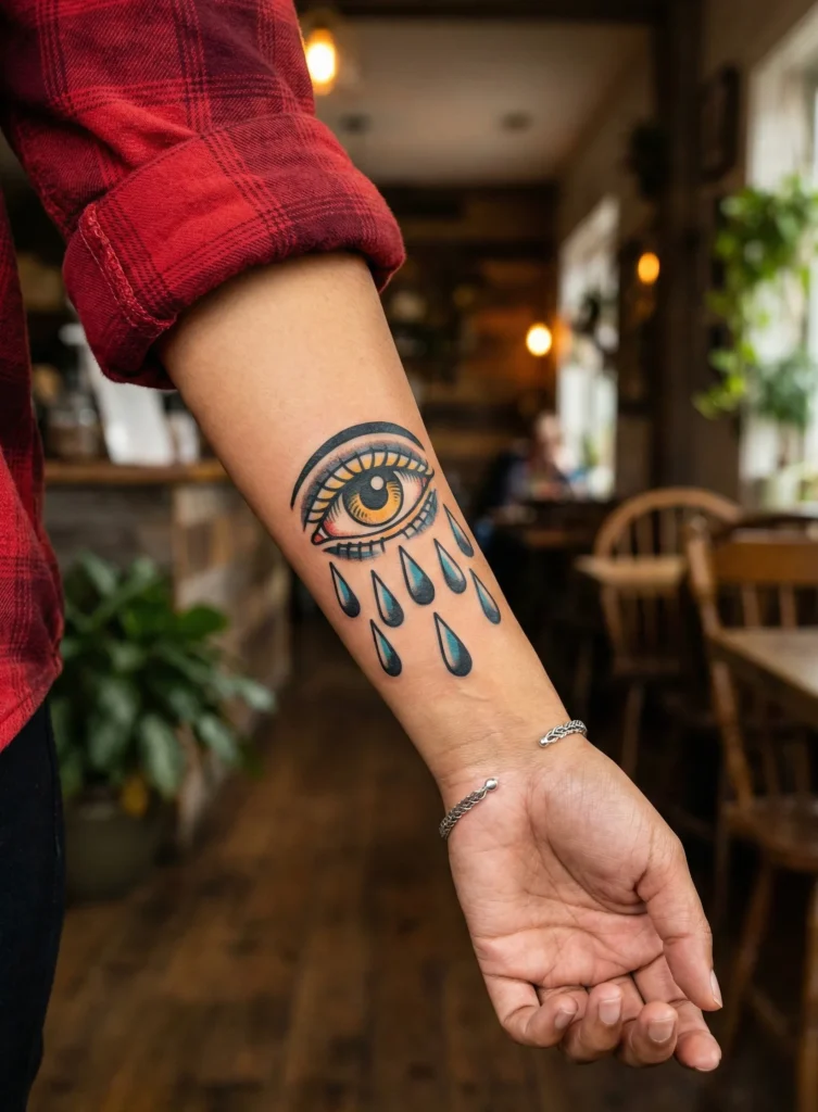 Crying Eye Tattoo