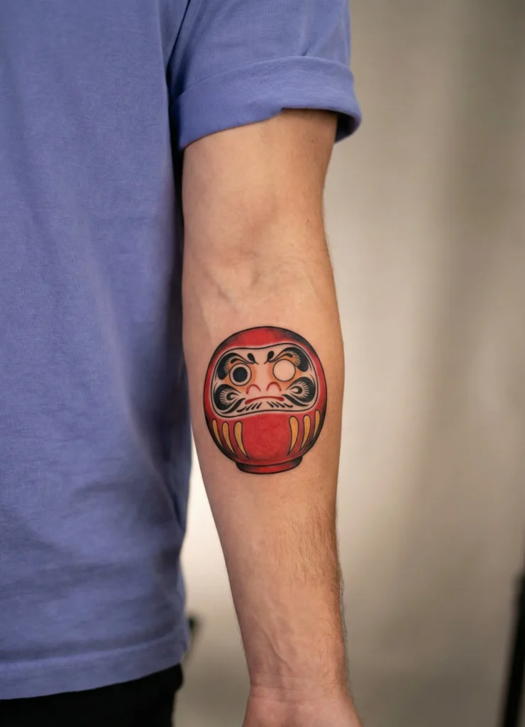 Daruma Doll Tattoo