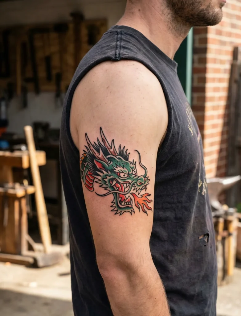 Dragon Head Tattoo