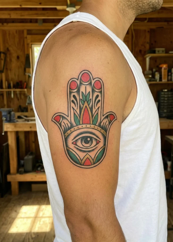 Eye in Hand Tattoo