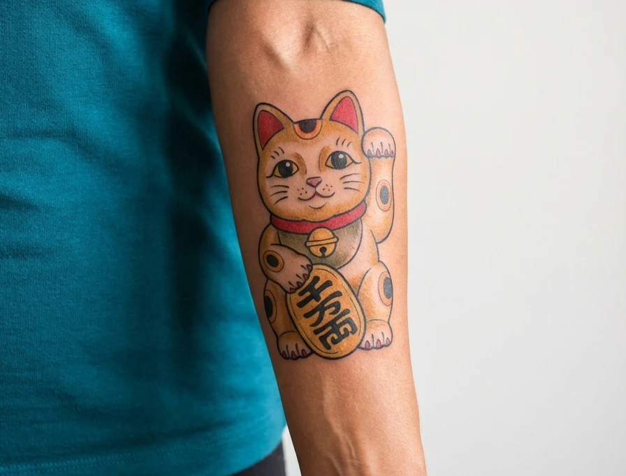 Japanese Cat Tattoo Designs