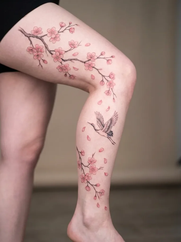 Japanese Cherry Blossoms (Sakura) Leg Flow