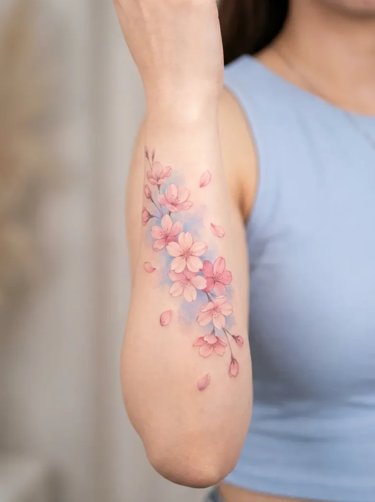 Japanese Cherry Blossoms (Sakura) with Soft Gradients