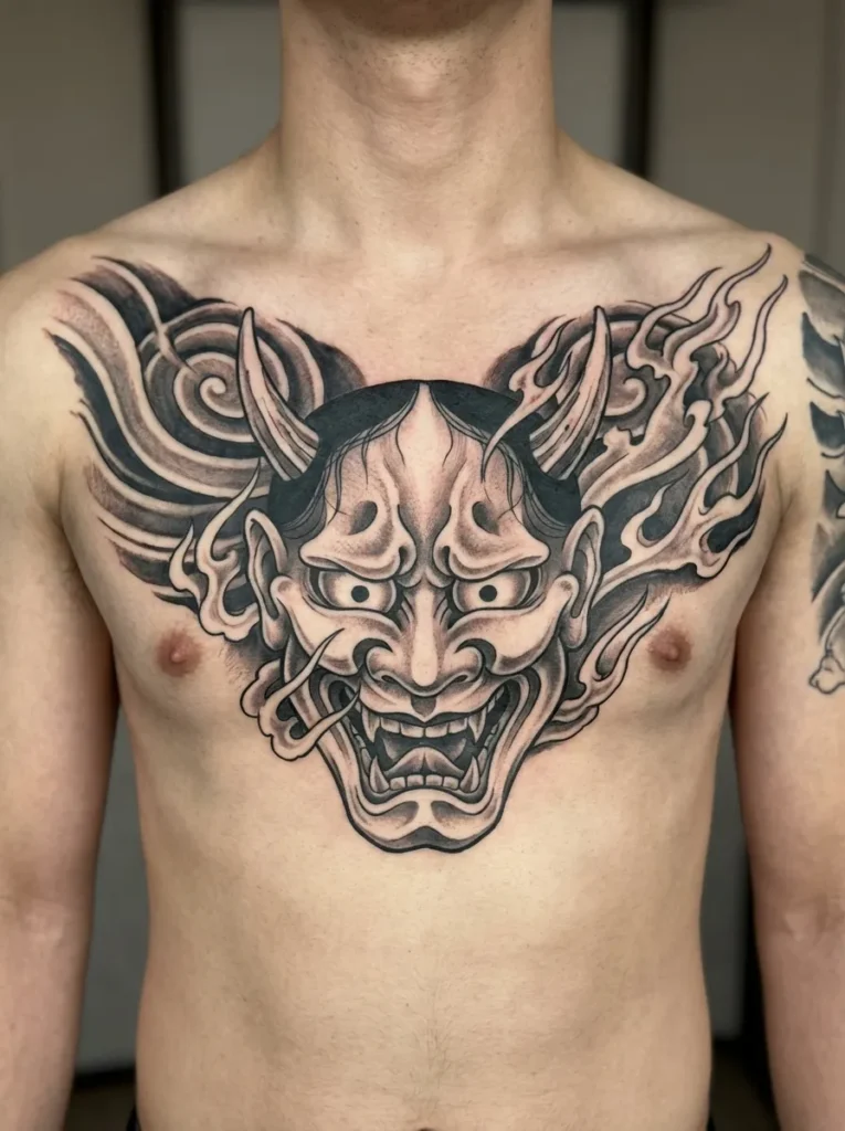 Japanese Devil Chest Panel Design